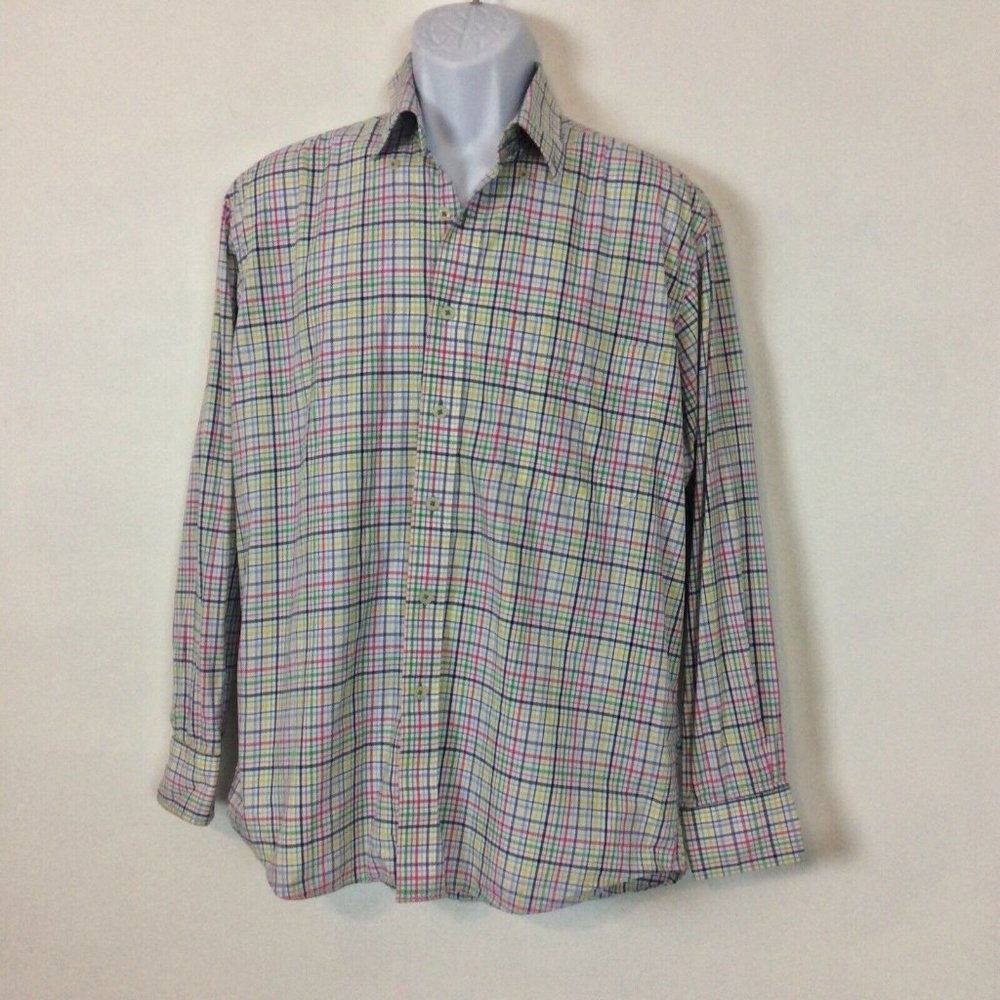 Alan Flusser Multicolor Cotton Button Down Shirt
